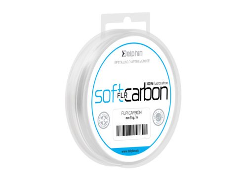 Delphin SOFT FLR CARBON - 100% fluocarbon - 0,128mm / 1,38kg / 50m